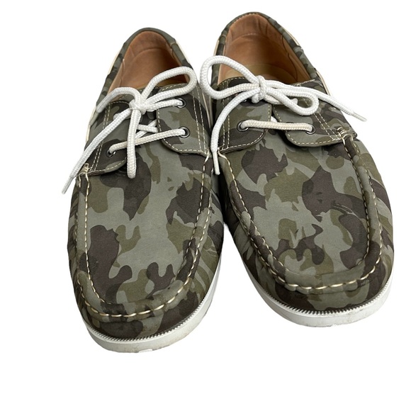 Phat Classic Mens Camo Deck/Boat Shoes Size 13 - Picture 3 of 9